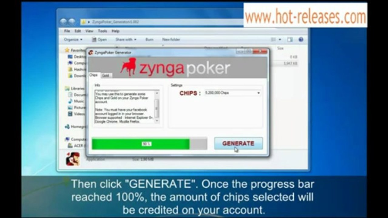 Zynga Poker Hack 2012 Final (No Survey)