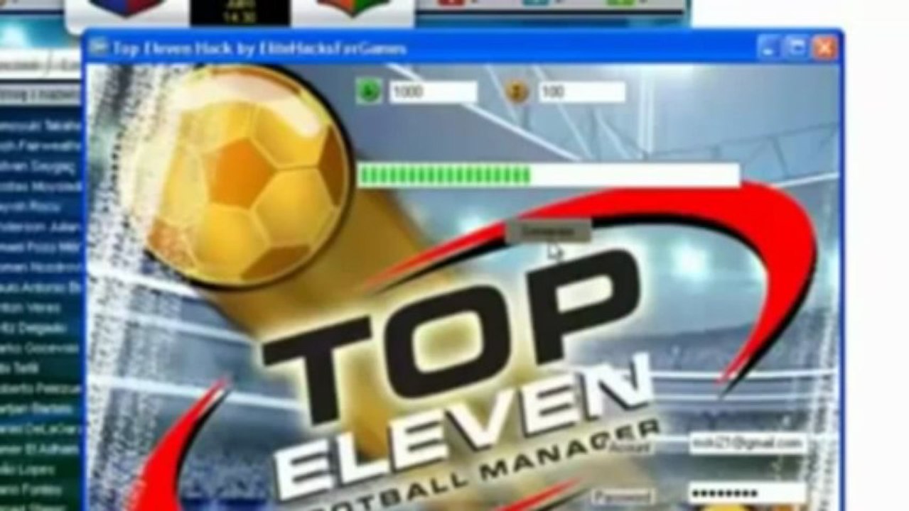 Download Top Eleven Tokens Hack Free 2013