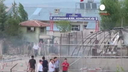 Turkish troops fire on protesters in Kurdish-dominated...