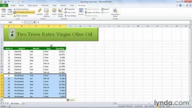 1302 Recording and using a simple macro