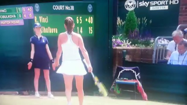 Roberta Vinci vs Dominika Cibulkova - Ultimo game - Wimbledon 2013 - 3° Turno