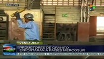 Venezuela prepara exportaciones de minerales no metálicos al Mercosur