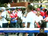 Dos marchas de estudiantes y profesores universitarios atraviesan las calles de Caracas