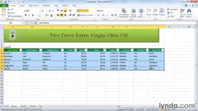 0903 Basic and multi-field sorting