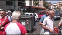 Napoli - La protesta dei lavoratori Asub, scontri con la polizia (01.07.13)