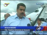 Presidente Maduro llega a Nicaragua para participar en cumbre de Petrocaribe