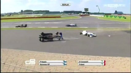 GP3 Series 2013 Silverstone Big Crash Fumanelli