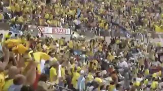 ¡¡¡CHICHARRERO EL QUE NO BOTE!!! Celebración del Estadio en el Derbi Canario