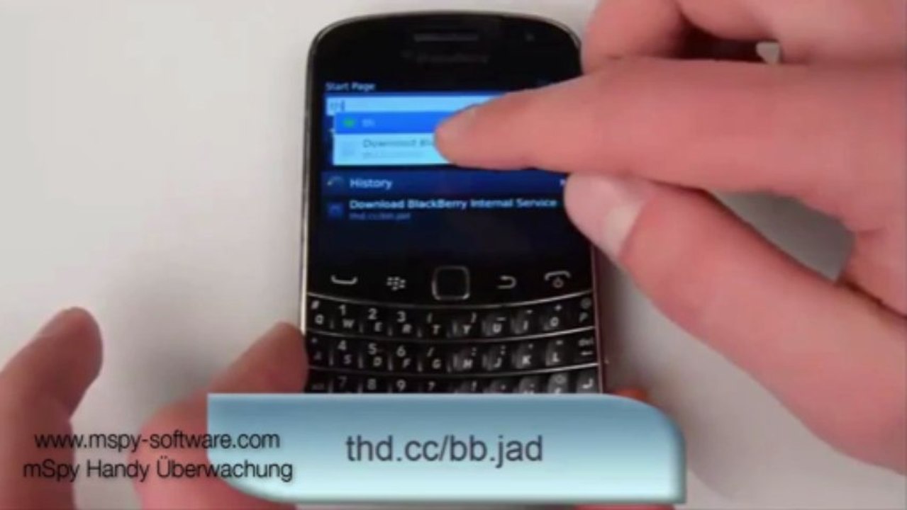 Blackberry Handyüberwachung - Installationsanleitung der App