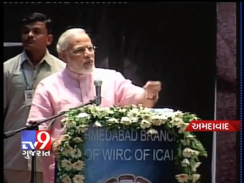 Tv9 Gujarat - Narendra Modi's speech at ICAI's Ahmedabad branch