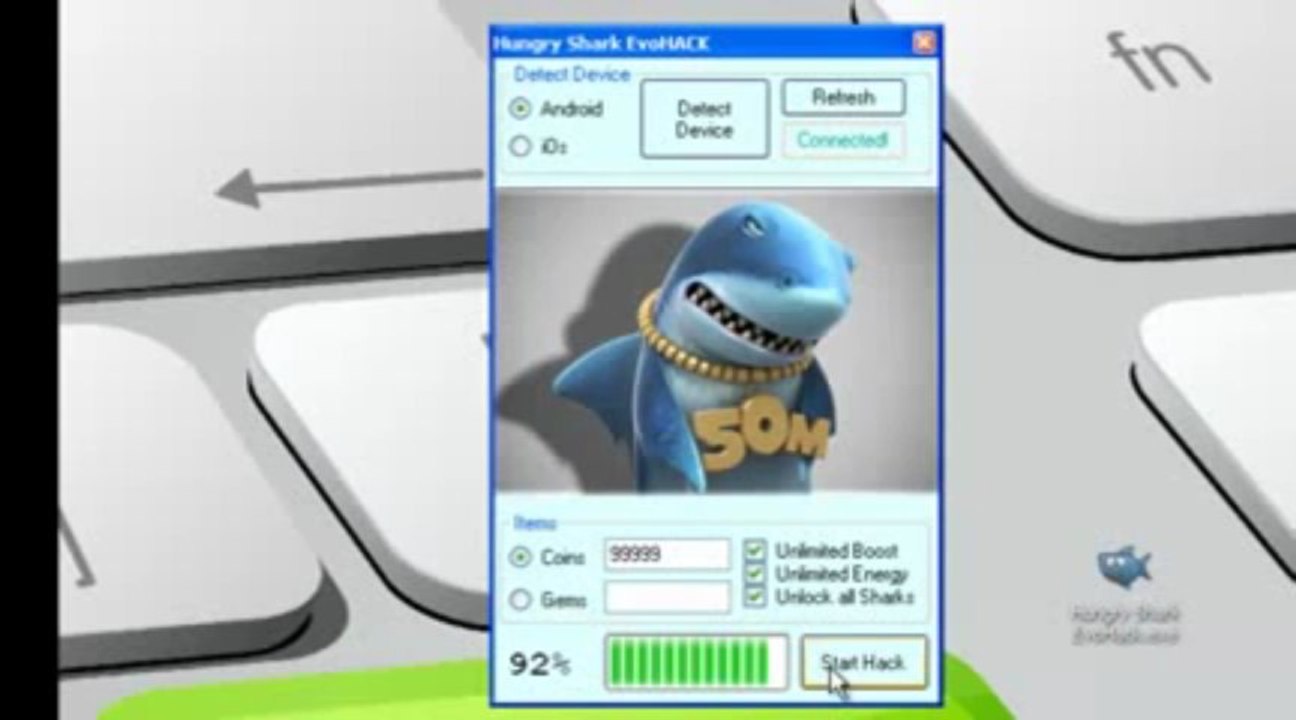 HACK Hungry Shark Evolution EvoHack