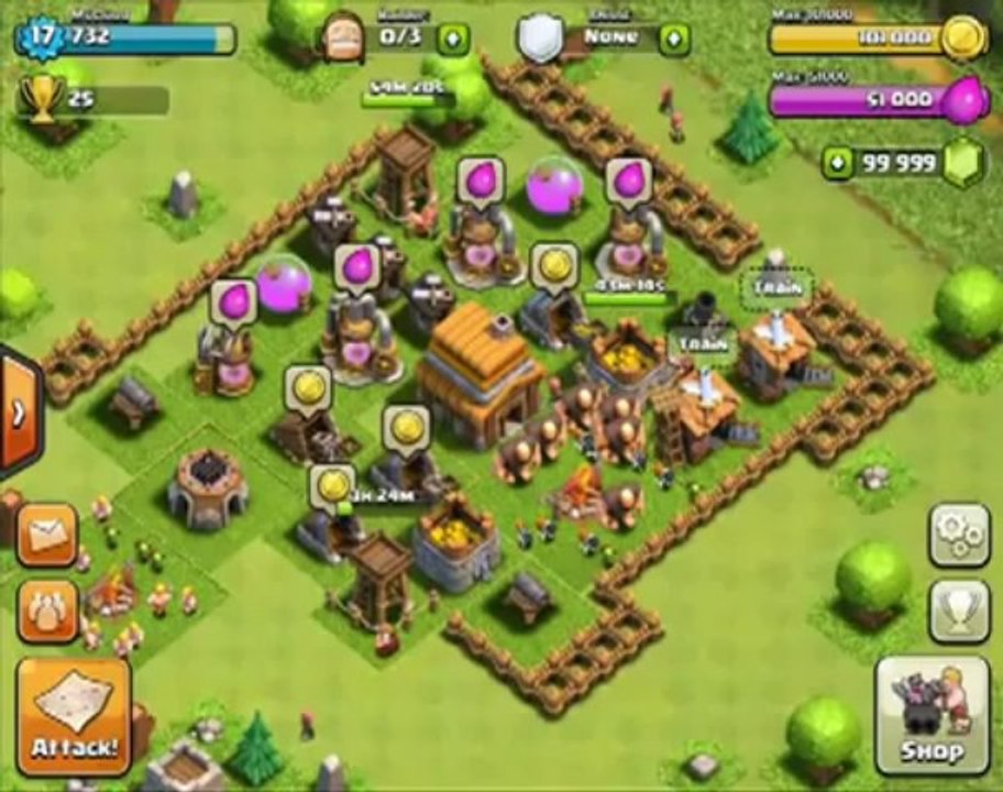 Clash of clans cheats and Clash of clans hack + 999,999 GEMS July 2013