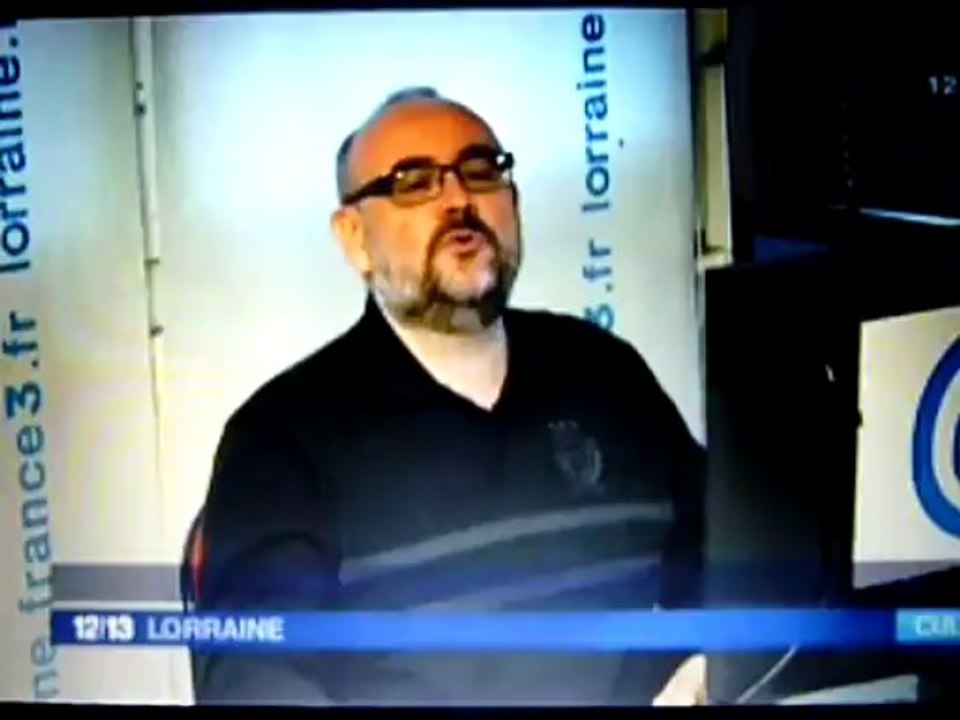 Passage de l'exposition photos chasseurs d'orages 2013 sur France 3 Lorraine