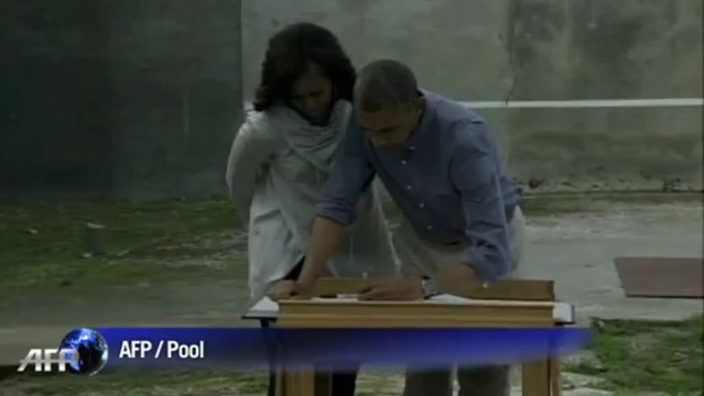Afrique du Sud: visite de Barack Obama à Robben Island