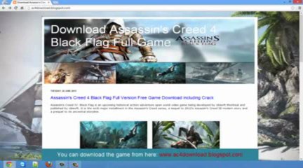 Assassin's Creed 4 Black Flag Leaked Full Game Download 999% Working {Crack Included}[Download]