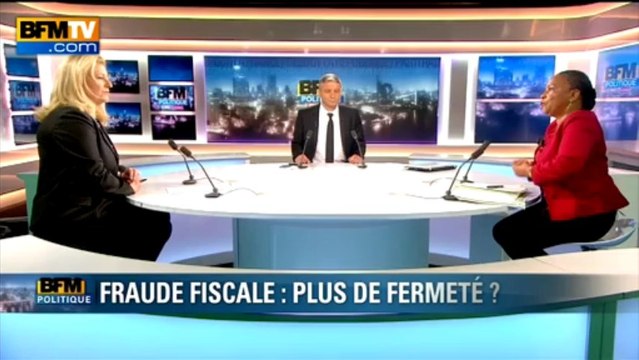 BFM Politique: l’interview BFM Business, Christiane Taubira répond aux questions d'Hedwige Chevrillon - 30/06