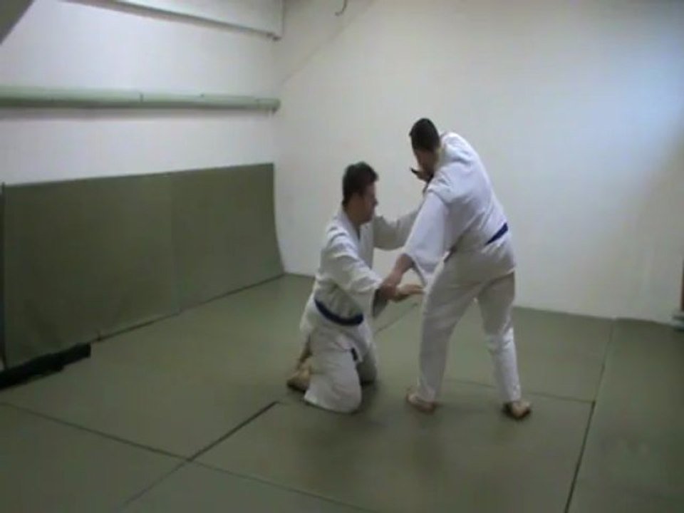 Hanmi hantachi gyaku hanmi katate dori kihon : sumi otoshi