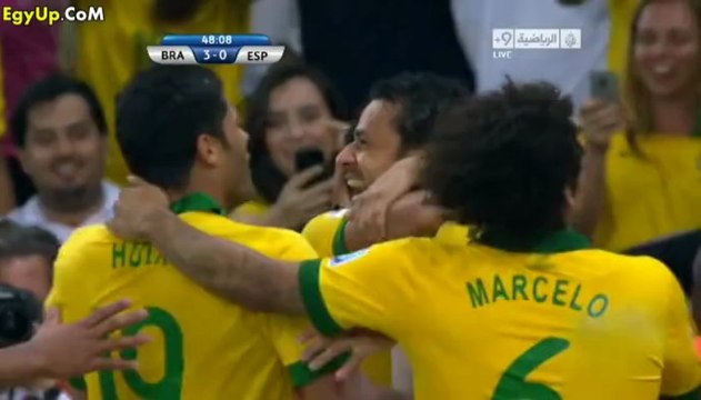 اهداف مباراة البرازيل واسبانيا نهائى كاس القارات 2013