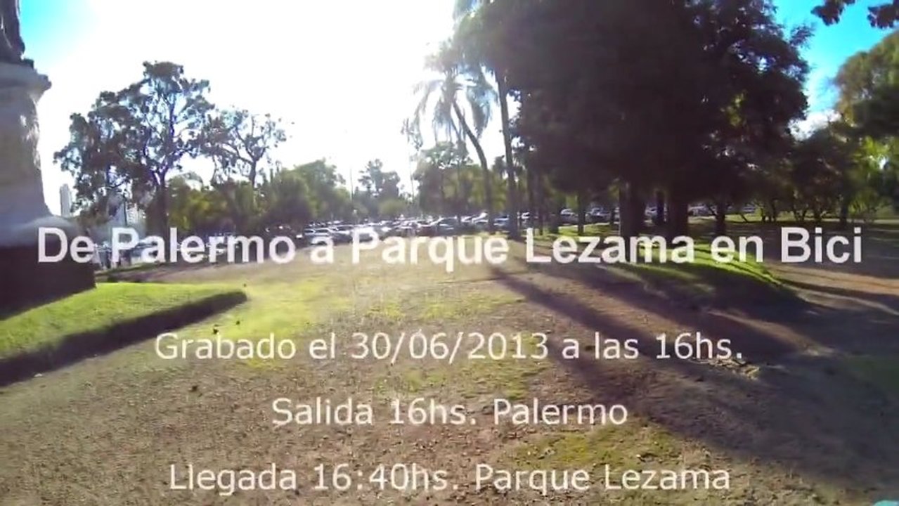 De Palermo a Parque Lezama en Bici