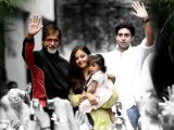 Amitabh  Bachchan With Aaradhya Bachchan Outside JALSA