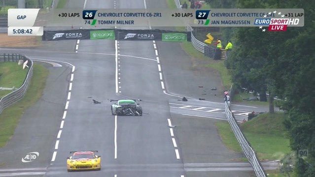 24H LEMANS 2013 Race Makowiecki HUGE CRASH