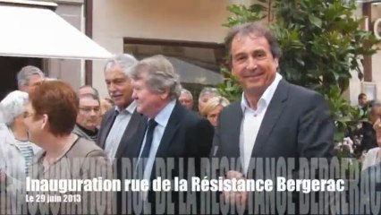 Inauguration rue de la Résistance à Bergerac