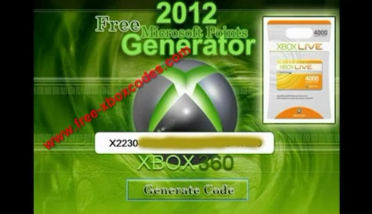 Download Xbox Live Codes Generator