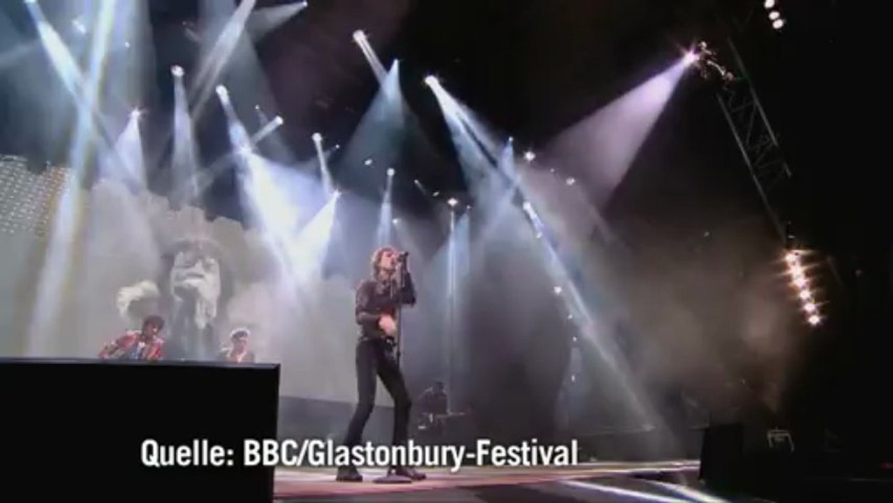 Rolling stones geben debüt bei glastonbury-festival