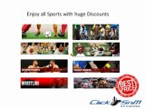 SportsTicketPackages Discount Coupons to save on Sports and Music Event Tickets