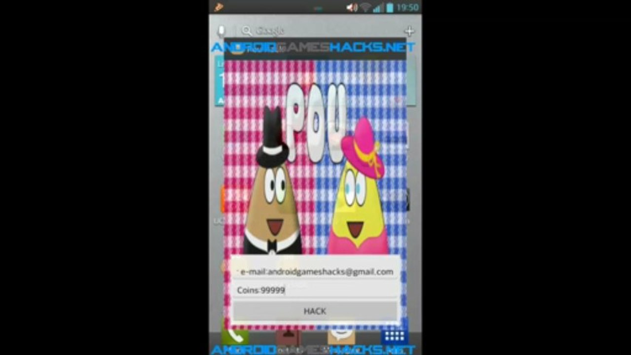 Pou android Apk Hack - Free Coins