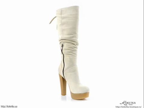 KOKETKA BOUTIQUE - высокие демисезонные нубуковые сапоги Magza