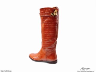 KOKETKA BOUTIQUE - Высокие сапоги Tucino под рептилию с ремешком