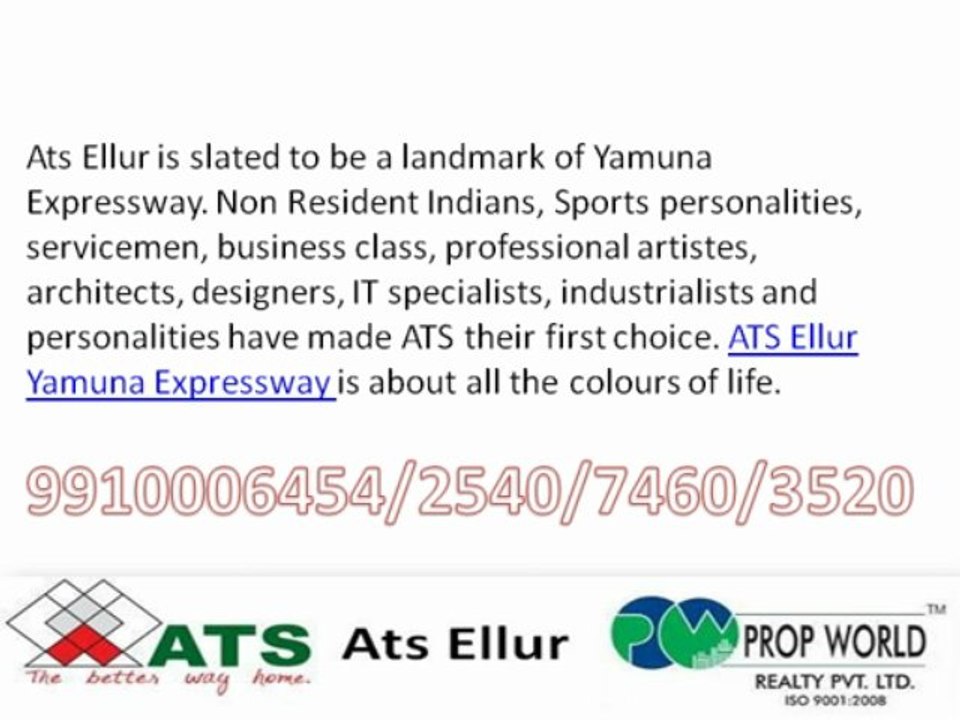 ats ellur,ats ellur Noida,9910006454,ats ellur Yamuna Expressway