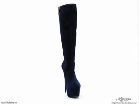 KOKETKA BOUTIQUE - Сапоги Mario Muzi на шпильке с платформой обтянутой замшей