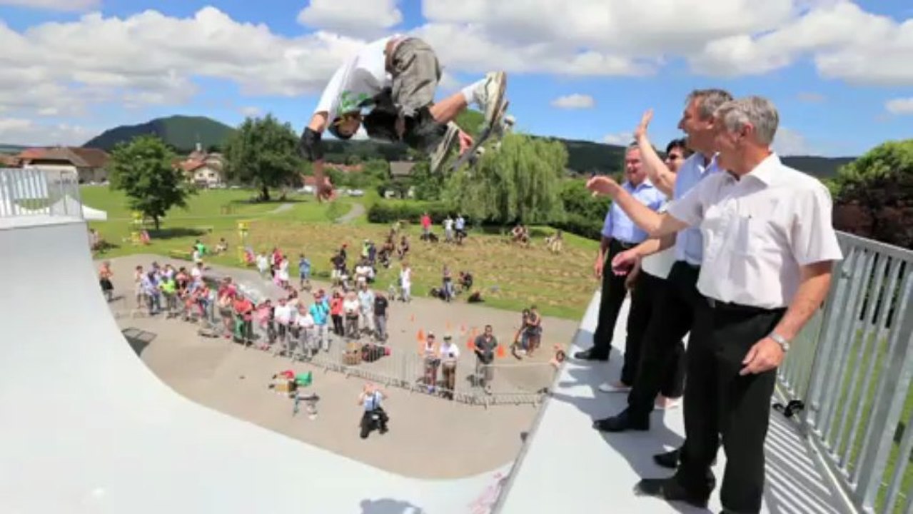 Inauguration du skate park