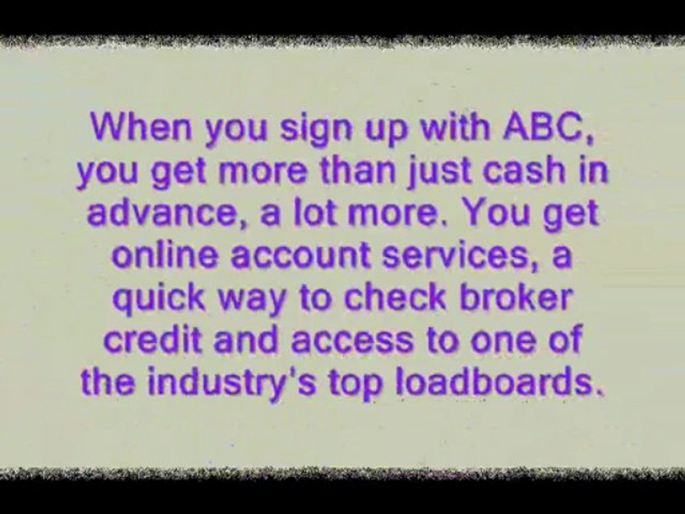 FREIGHT FACTORING for OWNER OPERATORS