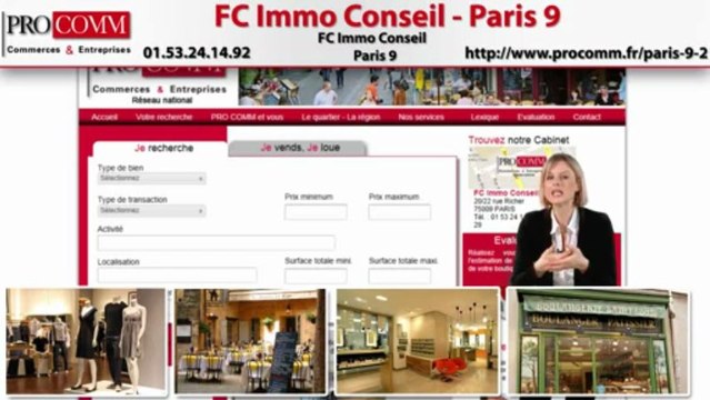 Vente murs commerciaux Paris 9ème