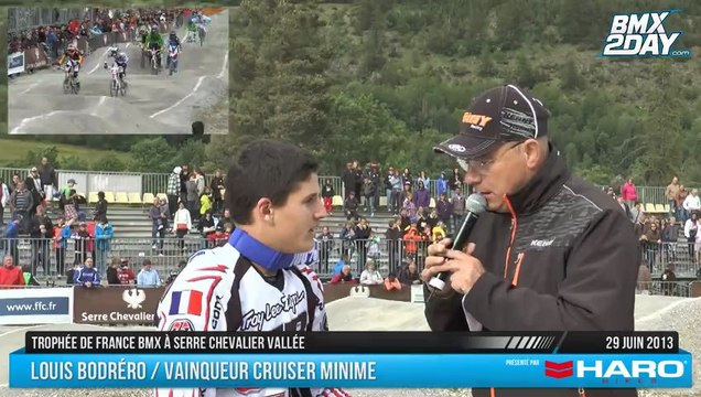 Interview Louis Bodréro Trophée de France BMX Serre Chevalier 2013