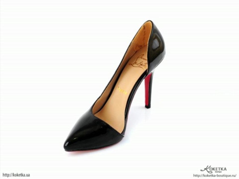KOKETKA BOUTIQUE - новая коллекция обуви, черные лаковые туфли Cristian Louboutin