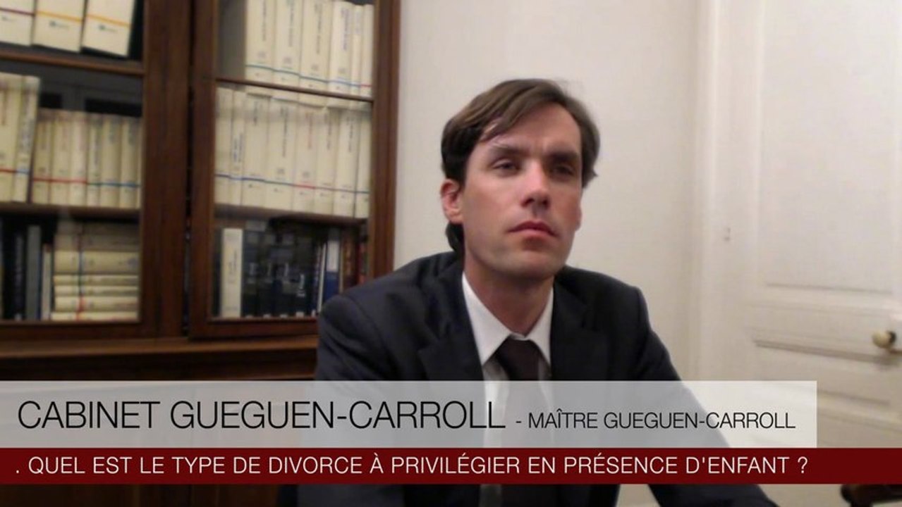Quel est le type de divorce à privilégier en présence d'enfant ?