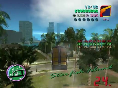 présentation véhicules mod BTTF GTA VC(time train)