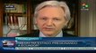 Denuncia Julian Assange que EE.UU. presiona a Ecuador en caso Snowden