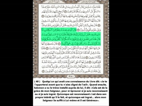 Sourate An-Naml (Les Fourmis) - Abdul Rahman Al Sudais - Traduite en Français