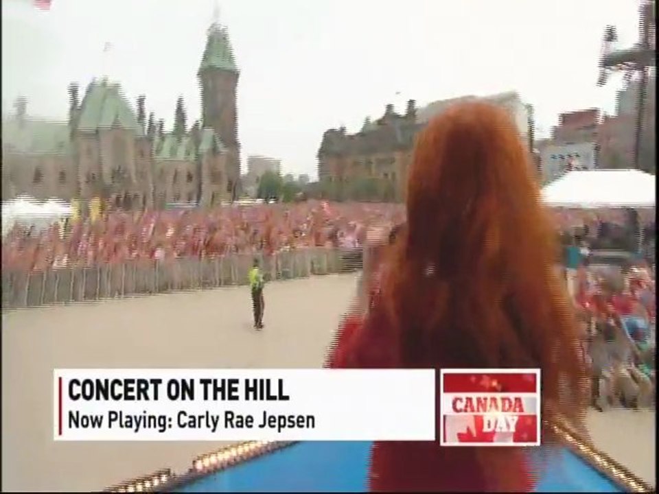 Canada Day: Concert on the Hill. Carly Rae Jepsen performs