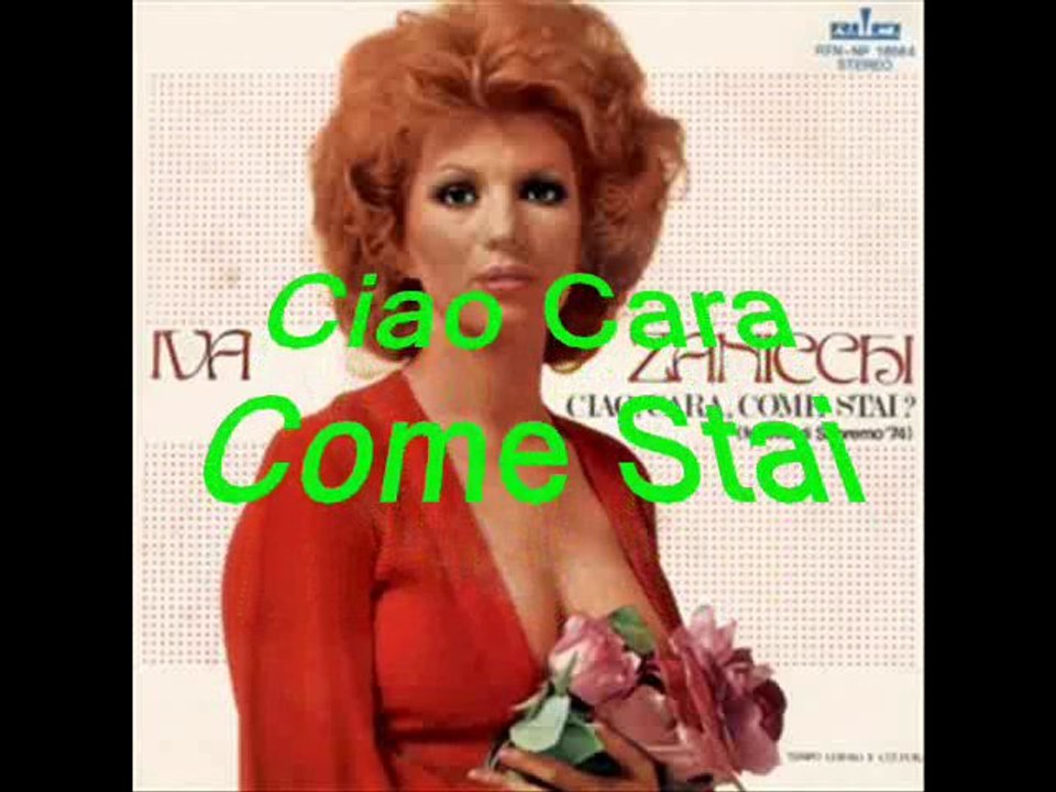 ciaocara come stai  İva Zanicchi