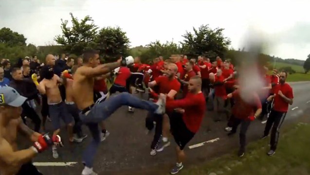 Hooligans Street Brawl : Danemark vs Suede
