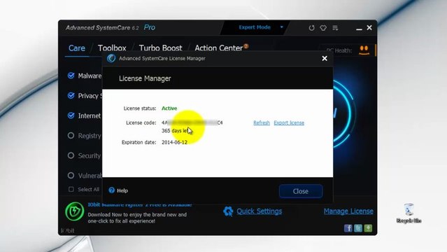 Download IObit Advanced SystemCare Pro 6.2.0.2542 [XP&7] + Serial Keys {Update}