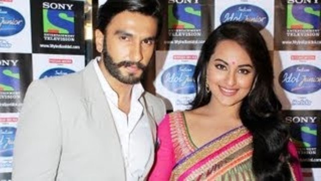 Ranveer Singh & Sonakshi Sinha On The Set Of Indian Idol Junior