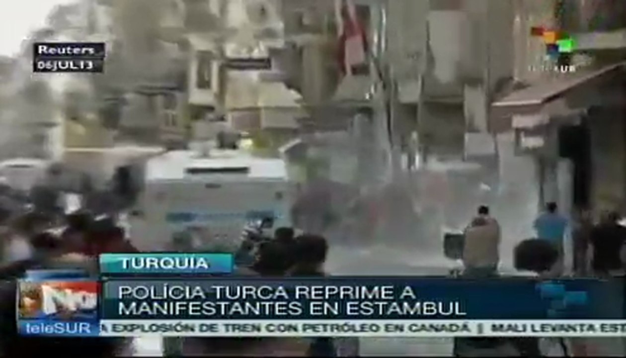 Policía turca dispersó nuevas manifestaciones en Estambul