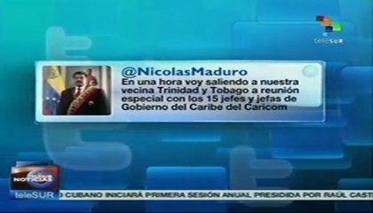 Presidente de Venezuela participará en reunión del Caricom